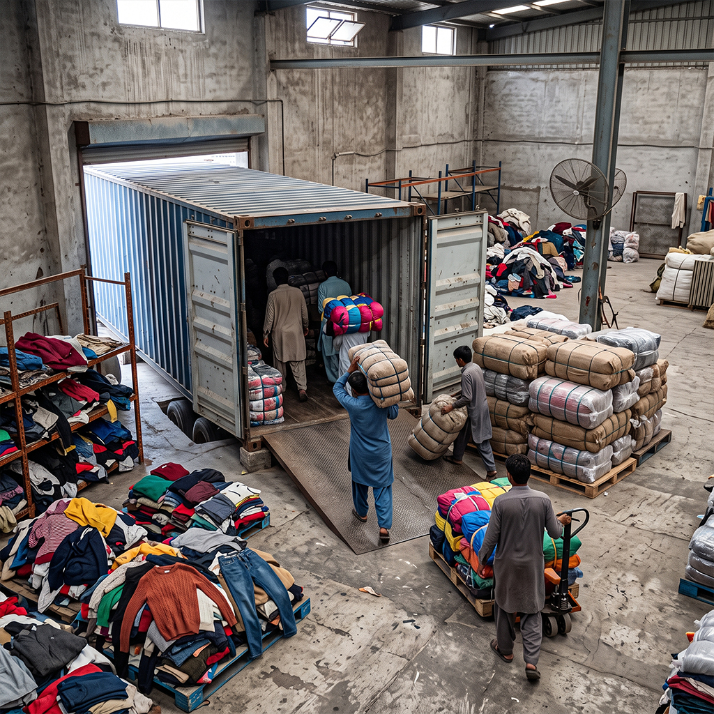 Shipping Container Logistics and Export loading